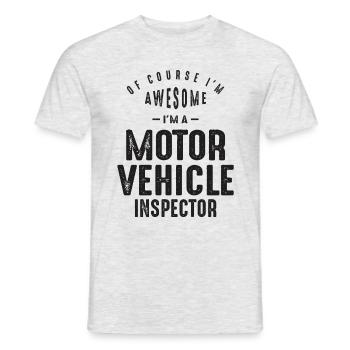 Großartig, ich bin ein Kfz-Inspektor - Männer T-Shirt - Grau meliert - Vorne - AI Model Male 178 dark (178cm)