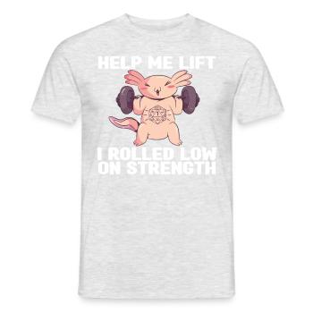 Pen and Paper for RPG Gaming Father - Men's T-Shirt - heather grey - Front - AI Model Male 178 dark (178cm)