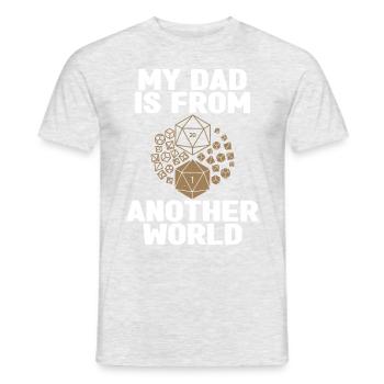 Pen and Paper Für RPG Gaming Vater - Männer T-Shirt - Grau meliert - Vorne - AI Model Male 178 dark (178cm)