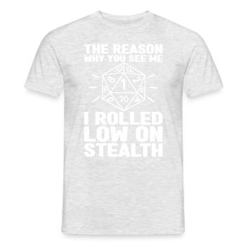 Pen and Paper Für RPG Gaming Vater - Männer T-Shirt - Grau meliert - Vorne - AI Model Male 178 dark (178cm)