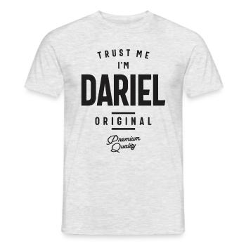 Croyez-moi, je suis Dariel Nom personnalisé - T-shirt homme - gris chiné - Devant - AI Model Male 178 dark (178cm)