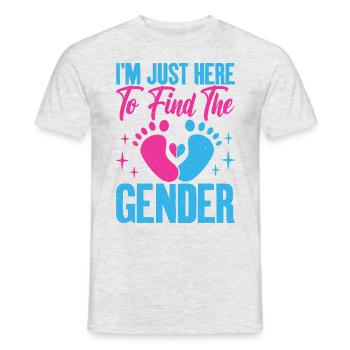 Je suis juste ici pour voir le graphique de grossesse - T-shirt homme - gris chiné - Devant - AI Model Male 178 dark (178cm)