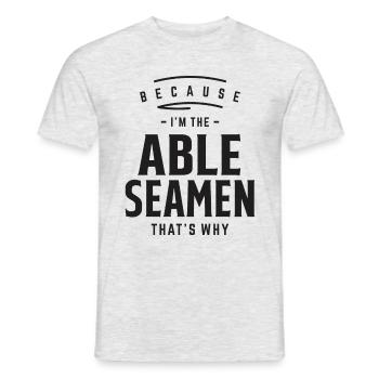 Able Seeleute Berufsbezeichnung Beruf - Männer T-Shirt - Grau meliert - Vorne - AI Model Male 178 dark (178cm)