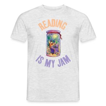 La lecture est mon art cool de confiture pour - T-shirt homme - gris chiné - Devant - AI Model Male 178 dark (178cm)