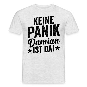 First name Damian - Men's T-Shirt - heather grey - Front - AI Model Male 178 dark (178cm)