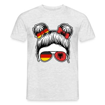 Albanian Albanian Germany Albania - Men's T-Shirt - heather grey - Front - AI Model Male 178 dark (178cm)