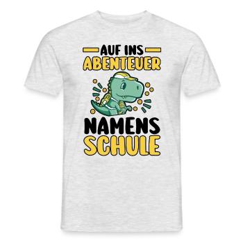 Jeunes quittant les garderies pour la rentrée scolaire Inscription des enfants à l’école - T-shirt homme - gris chiné - Devant - AI Model Male 178 dark (178cm)