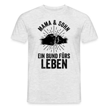 Mère, mère et fils - T-shirt homme - gris chiné - Devant - AI Model Male 178 dark (178cm)