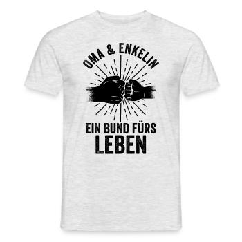Grand-mère Petite-fille Grand-mère - T-shirt homme - gris chiné - Devant - AI Model Male 178 dark (178cm)