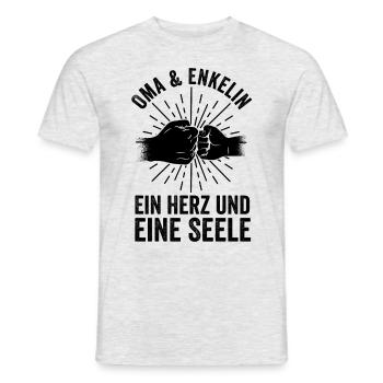 Grand-mère Petite-fille Grand-mère - T-shirt homme - gris chiné - Devant - AI Model Male 178 dark (178cm)