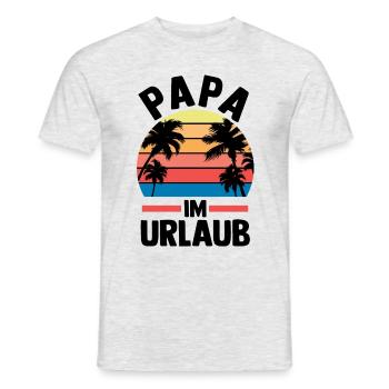 Vacation Vacationer Father Dad - Men's T-Shirt - heather grey - Front - AI Model Male 178 dark (178cm)