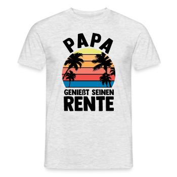 Urlaub Urlauber Vater Papa - Männer T-Shirt - Grau meliert - Vorne - AI Model Male 178 dark (178cm)