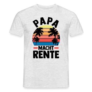 Urlaub Urlauber Vater Papa - Männer T-Shirt - Grau meliert - Vorne - AI Model Male 178 dark (178cm)