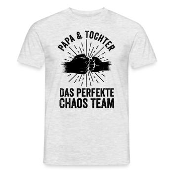 Father Dad And Daughter - Men's T-Shirt - heather grey - Front - AI Model Male 178 dark (178cm)