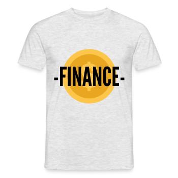 Geld und Finanzen - Männer T-Shirt - Grau meliert - Vorne - AI Model Male 178 dark (178cm)