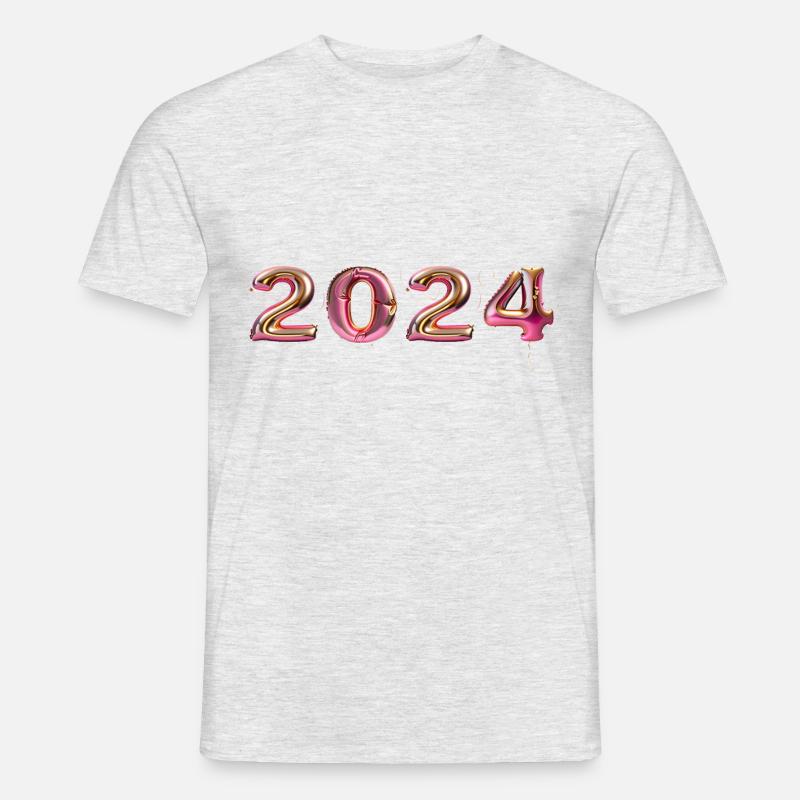 2024 Balloon - Männer T-Shirt - Grau meliert