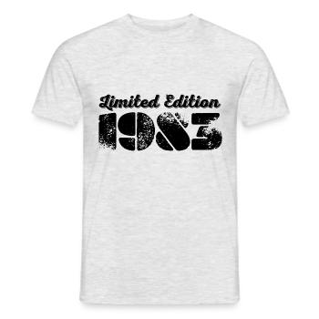 1983 40e anniversaire - T-shirt homme - gris chiné - Devant - AI Model Male 178 dark (178cm)