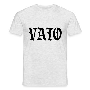 Vato Old English - Männer T-Shirt - Grau meliert - Vorne - AI Model Male 178 dark (178cm)