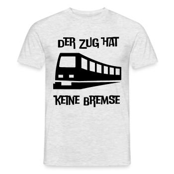 Der Zug hat keine Bremse Mallorca 2022 Party Malle - Männer T-Shirt - Grau meliert - Vorne - AI Model Male 178 dark (178cm)