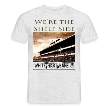 We're the Shelf Side - Men's T-Shirt - heather grey - Front - AI Model Male 178 dark (178cm)