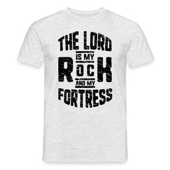 Proverbes et messages des Psaumes bibliques - T-shirt homme - gris chiné - Devant - AI Model Male 178 dark (178cm)