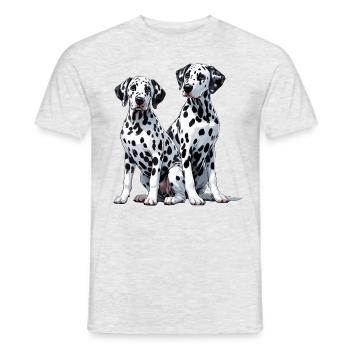 Dalmate - T-shirt homme - gris chiné - Devant - AI Model Male 178 dark (178cm)