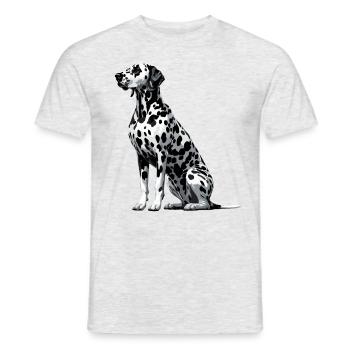 Dalmatiner - Männer T-Shirt - Grau meliert - Vorne - AI Model Male 178 dark (178cm)
