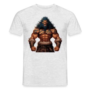 Berserker - Männer T-Shirt - Grau meliert - Vorne - AI Model Male 178 dark (178cm)