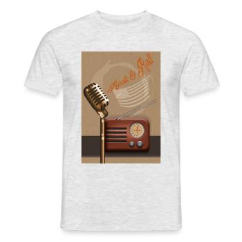Musik singen - Männer T-Shirt - Grau meliert - Vorne - AI Model Male 178 dark (178cm)