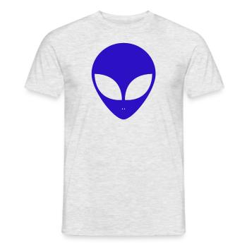 Cadeau de vaisseau spatial extraterrestre UFO - T-shirt homme - gris chiné - Devant - AI Model Male 178 dark (178cm)