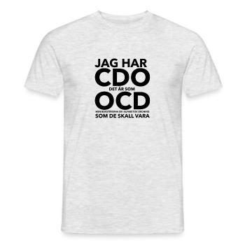 TOC - Trouble obsessionnel compulsif. TOC - T-shirt homme - gris chiné - Devant - AI Model Male 178 dark (178cm)