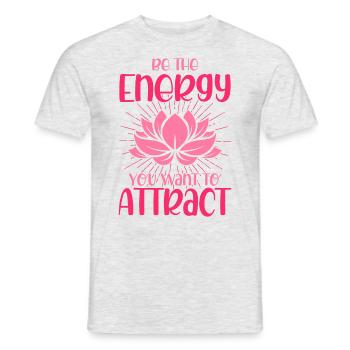 Symbole Reiki Maître Reiki Cadeau de Cristal Reiki - T-shirt homme - gris chiné - Devant - AI Model Male 178 dark (178cm)