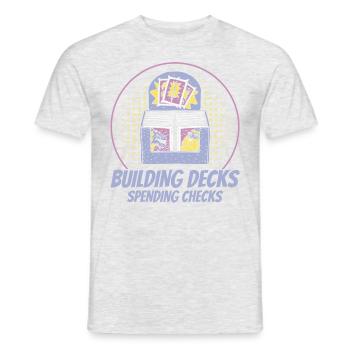 Sammelkarte Spielkarte Kartenspiel Geschenk - Männer T-Shirt - Grau meliert - Vorne - AI Model Male 178 dark (178cm)