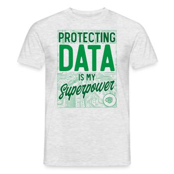 Network Security Specialist Gift - Men's T-Shirt - heather grey - Front - AI Model Male 178 dark (178cm)