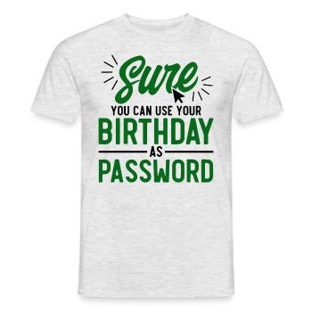 Network Security Specialist Gift - Men's T-Shirt - heather grey - Front - AI Model Male 178 dark (178cm)