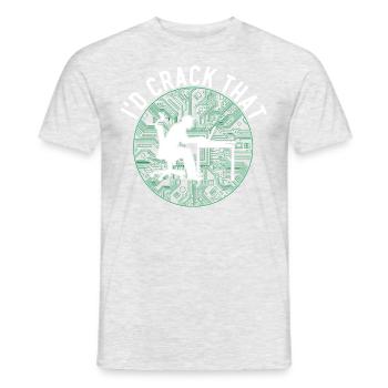 Network Security Specialist Gift - Men's T-Shirt - heather grey - Front - AI Model Male 178 dark (178cm)