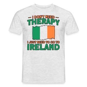 Irlande Drapeau irlandais Cadeau d’épouse irlandaise - T-shirt homme - gris chiné - Devant - AI Model Male 178 dark (178cm)