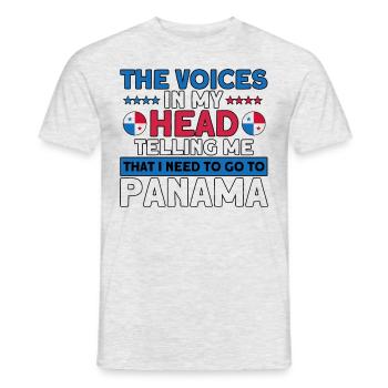 Panamanian Flag Panamanian Roots gift - Men's T-Shirt - heather grey - Front - AI Model Male 178 dark (178cm)