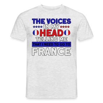 Français Drapeau Français Roots Cadeau - T-shirt homme - gris chiné - Devant - AI Model Male 178 dark (178cm)