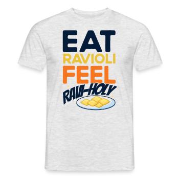 Noodles Noodle Lover Ravioli Cadeau - T-shirt homme - gris chiné - Devant - AI Model Male 178 dark (178cm)