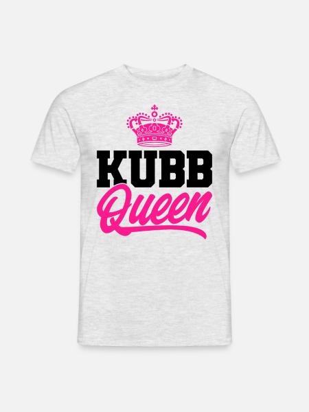 Kubb Kubb Spelare Kubb Älskare Kubb Drottning - T-shirt herr - gråmelerad