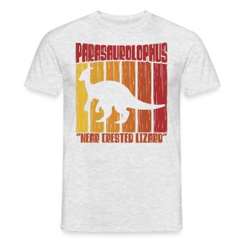 Parasaurolophus Dinosaur Lover Gift - Men's T-Shirt - heather grey - Front - AI Model Male 178 dark (178cm)