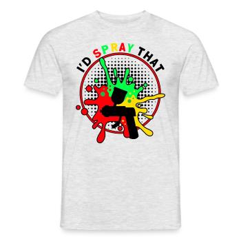 Fahrzeuglackierer Das würde ich sprühen Geschenk - Männer T-Shirt - Grau meliert - Vorne - AI Model Male 178 dark (178cm)