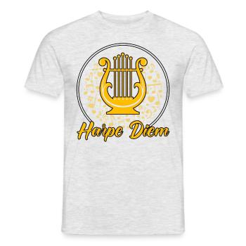 Harpiste Harpiste Joueur De Harpe Professeur Orchestre - T-shirt homme - gris chiné - Devant - AI Model Male 178 dark (178cm)