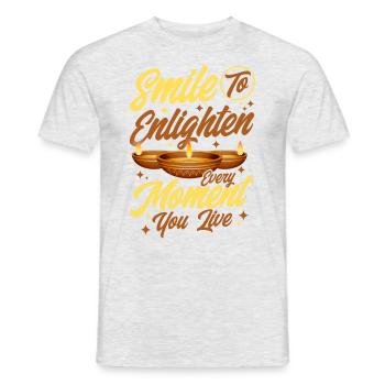 Diwali Hindus Sikh Fest der Lichter Geschenk - Männer T-Shirt - Grau meliert - Vorne - AI Model Male 178 dark (178cm)