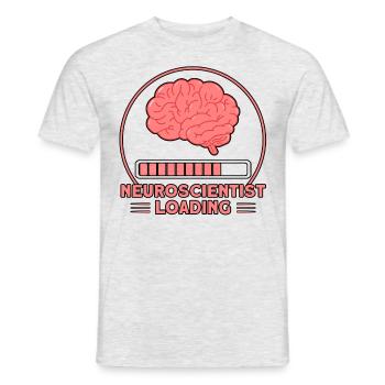 Neurobiology Neuroscientist Gift - Men's T-Shirt - heather grey - Front - AI Model Male 178 dark (178cm)