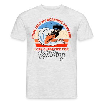 Kiteboarder Kitesurfer Kiten Kiteboard Geschenk - Männer T-Shirt - Grau meliert - Vorne - AI Model Male 178 dark (178cm)