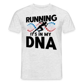 Semi-marathon Running Jogging Cadeau - T-shirt homme - gris chiné - Devant - AI Model Male 178 dark (178cm)