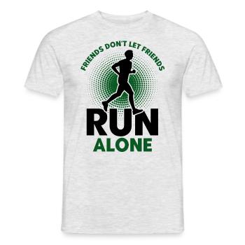 Running Jogger Runner Gift - Men's T-Shirt - heather grey - Front - AI Model Male 178 dark (178cm)