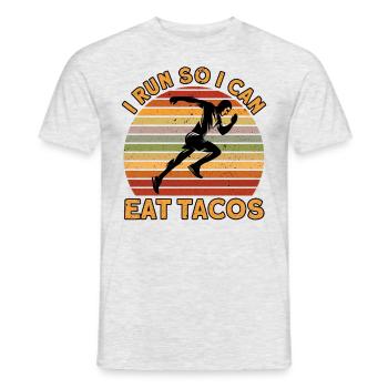 Running Half Marathon Jogging Gift - Men's T-Shirt - heather grey - Front - AI Model Male 178 dark (178cm)